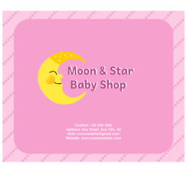 Moon & Star Baby Shop Mousepad