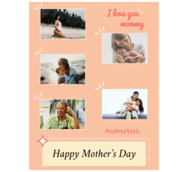 Happy Mother's Day Photo Collage (8.5x11)
