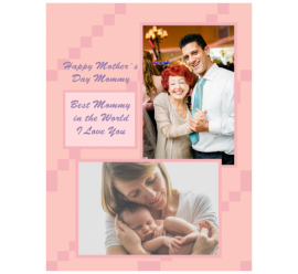 Happy Mother's Day Mommy Photo Collage (8.5x11)  