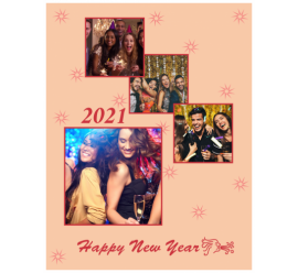 Happy New Year  Photo Collage (8.5x11)  