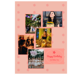 Happy Birthday  Photo Collage (5x7)   