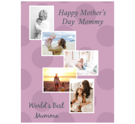 Happy Mother's Day World's Best Mumma Photo Collage (8.5x11)  