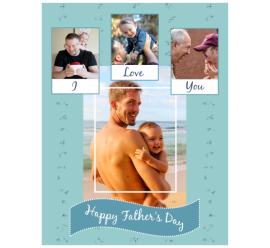 I Love You Dad Photo Collage (8.5x11)  
