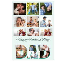 Happy Father's Day DAD Photo Collage (5x7)   
