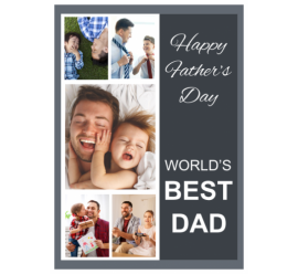 World's Best Dad Photo Collage (5x7) 