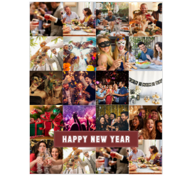 Happy New Year 2021 Photo Collage (8.5x11) 