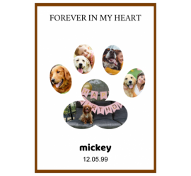 Forever In My Heart Mickey Photo Collage (5x7)