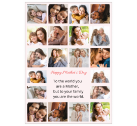 Mother's Day Photo Collage (5x7) 