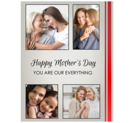 Happy Mother's Day You Are Our Everything Photo Collage (8.5x11)