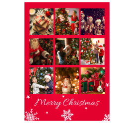 Sending You Peace Love And Joy Christmas Photo Collage (5x7) 