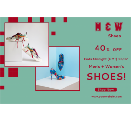 M & W Shoes Banner