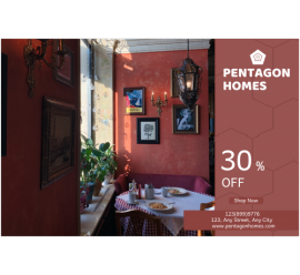 Pentagon Homes Town Banner