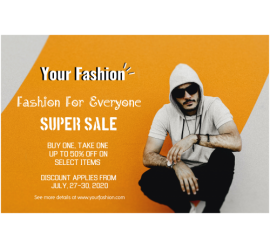 Fashion For Everyone Sale Banner