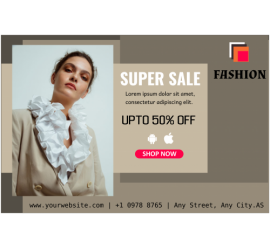 Super Sale Fashion Banner