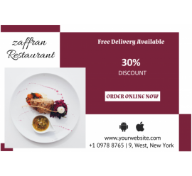 Zaffran Restaurant Banner