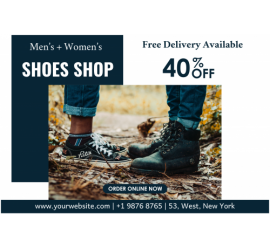 Men+Women Shoes Shop Banner