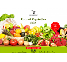 Fruits & Vegetable Sale Banner