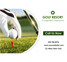 Golf Resort A Legendary Experience Banner