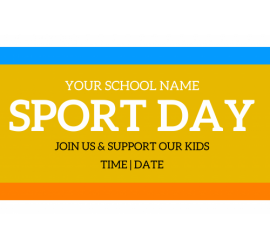 School Sports Day Banner