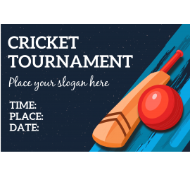 Cricket Banner Template 