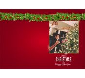 Red Christmas Greeting Card 