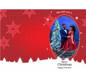 Red Christmas Card Template 