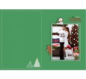 Green Christmas Card Template 
