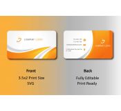 Orange Company Business Card 