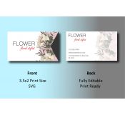 Floral Business Card Template 