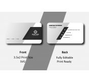Grey Business Card Template 