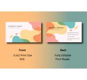Colorful Abstract Business Card 