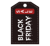 Rectangular Black Friday Sale Tag 