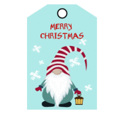 X-Mas Wishes Tag Template 