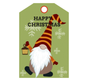 Santa Xmas Tag Template 