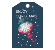 Christmas Wishes Tag Template 