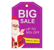 Christmas Sale Label Template 