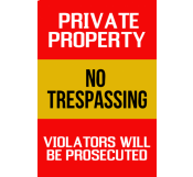 Private Property Signage Template