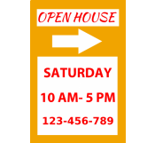 Open House Realestate Sign