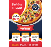 Pizza Delivery Restaurant Flyer
