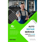 Worker Mechanic Flyer Template 
