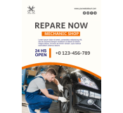 Mechanic Shop Flyer Template 