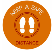 Signage Template For Safe Distance 