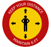 Social Distance Floor Signage