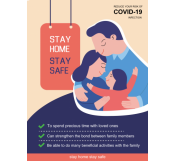 Stay Home Poster For Covid 