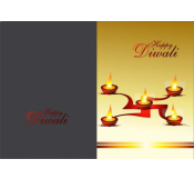 Diya Diwali Wishes Card 