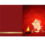 Lord Ganesha Diwali Card 