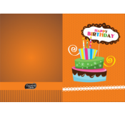 Happy Birthday Cake Card 