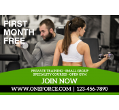 Gym Banner Template 