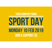 Corporate Sports Day Banner