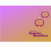 Beautiful Raksha Bandhan Card 